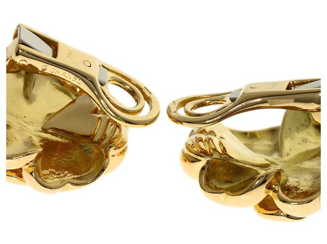 Orecchini Chanel Camellia Diamond in oro giallo 18K - vista 4