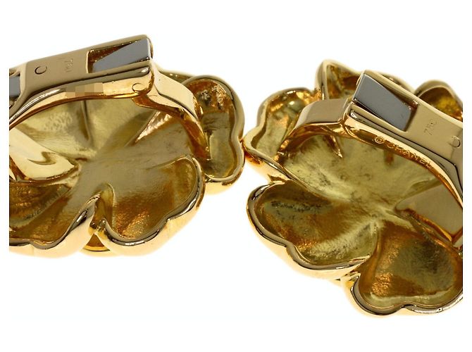 Orecchini Chanel Camellia Diamond in oro giallo 18K - vista 5