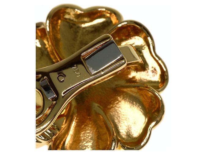 Orecchini Chanel Camellia Diamond in oro giallo 18K - vista 7