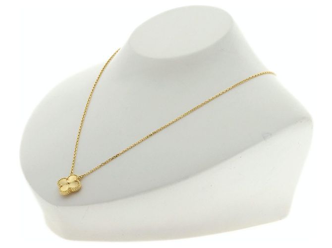 Collana Van Cleef & Arpels Vintage Alhambra Guilloché - vista 4
