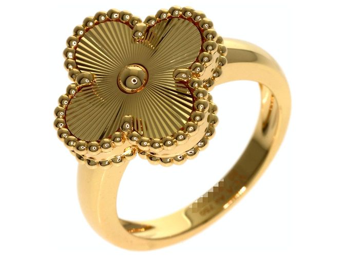 Anello Van Cleef & Arpels Vintage Alhambra Guilloché #50 - vista 2