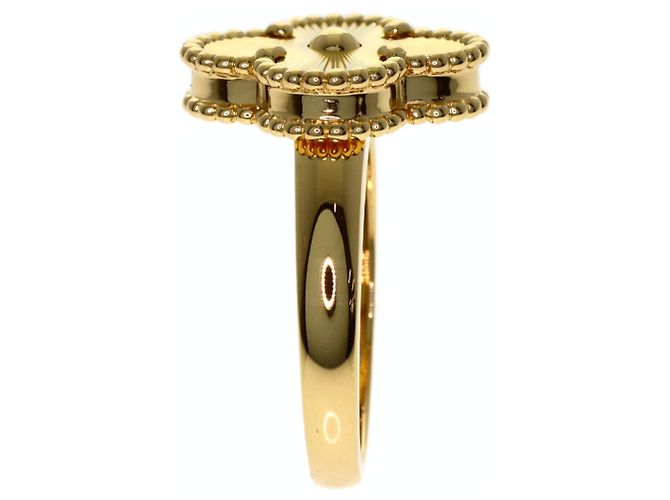 Anello Van Cleef & Arpels Vintage Alhambra Guilloché #50 - vista 3
