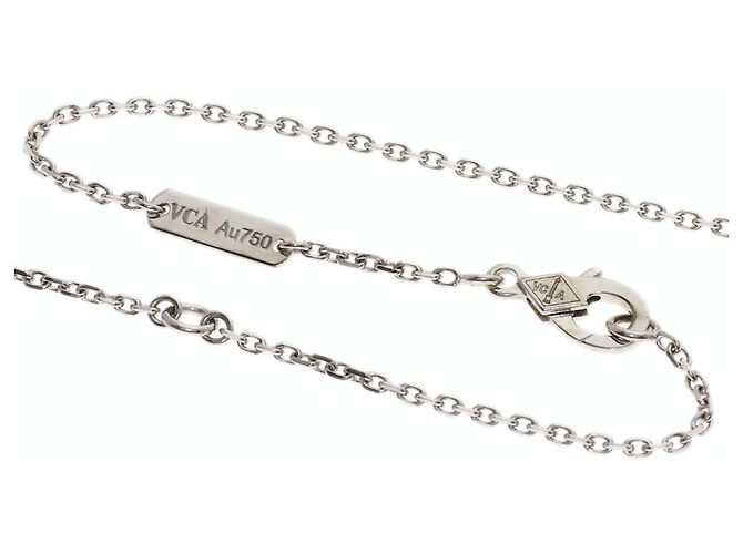 Collana Vintage Alhambra in Madreperla Bianca Van Cleef & Arpels - vista 3