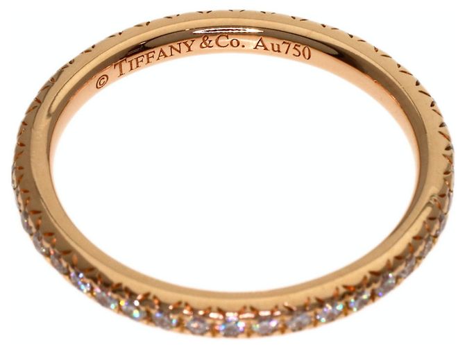 Autre Marque Tiffany & Co. Ehering aus 18K Roségold mit Diamanten - Ansicht 4
