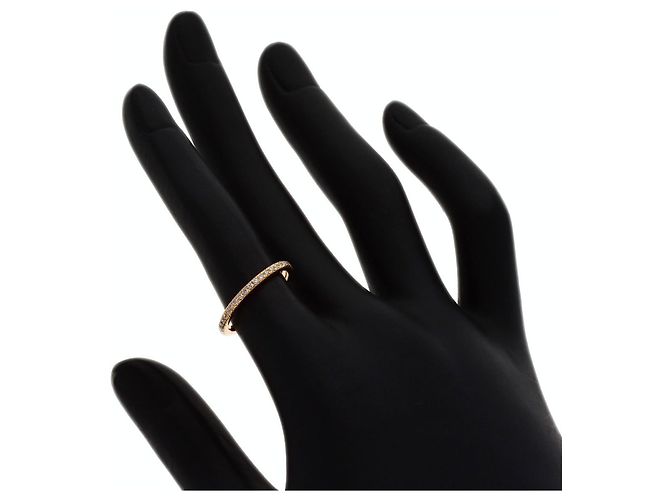 Autre Marque Tiffany & Co. Ehering aus 18K Roségold mit Diamanten - Ansicht 5