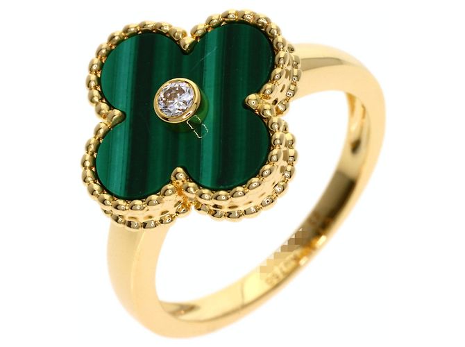 Van Cleef & Arpels Vintage Alhambra Malachit Ring - Ansicht 2