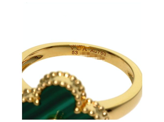 Van Cleef & Arpels Vintage Alhambra Malachit Ring - Ansicht 5