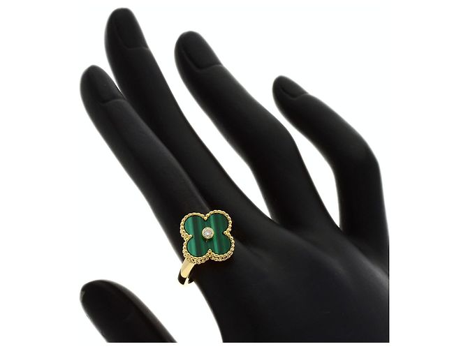 Van Cleef & Arpels Vintage Alhambra Malachit Ring - Ansicht 6