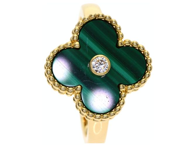 Van Cleef & Arpels Vintage Alhambra Malachit Ring - Ansicht 7
