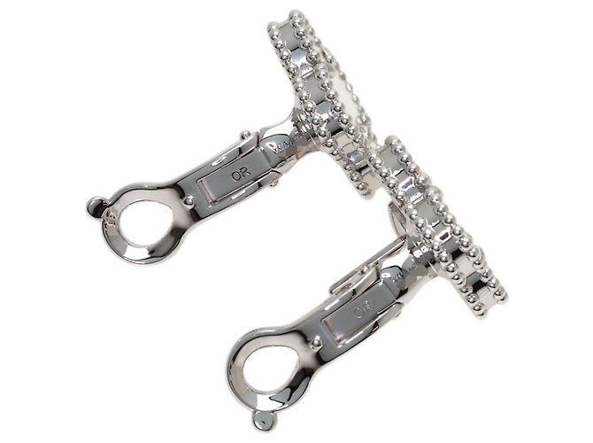 Van Cleef & Arpels Vintage Alhambra Ohrringe aus Perlmutt - Ansicht 4