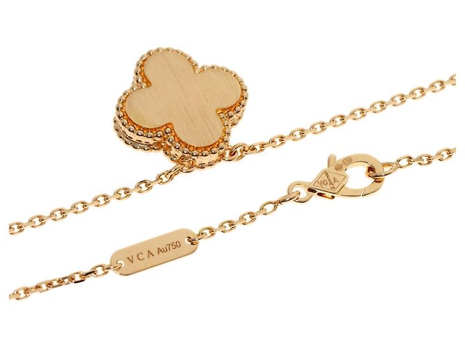 Collier Van Cleef & Arpels Vintage Alhambra Onyx et Diamants - vue 2