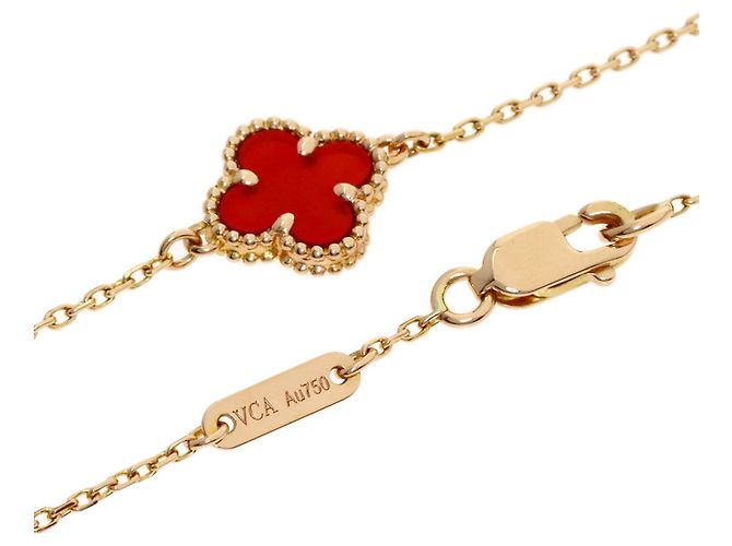 Pulsera Sweet Alhambra de cornalina Van Cleef & Arpels - vista 3