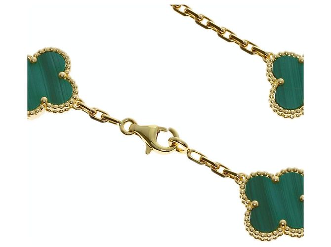 Van Cleef & Arpels Vintage Alhambra Malachit Halskette - Ansicht 3