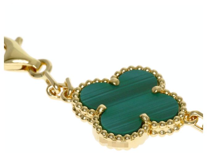 Van Cleef & Arpels Vintage Alhambra Malachit Halskette - Ansicht 5