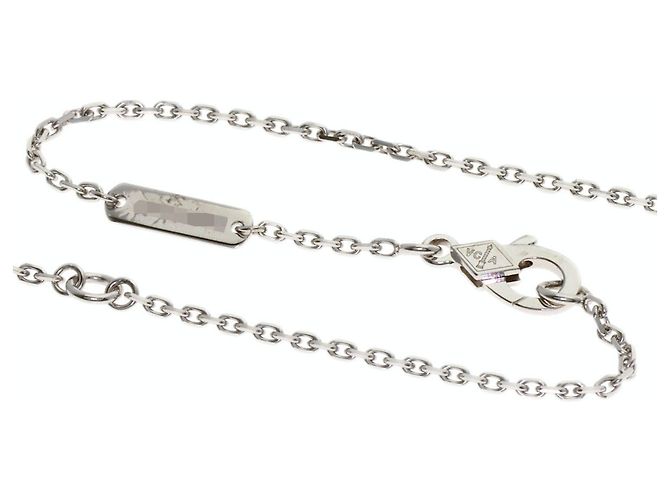 Collana Van Cleef & Arpels Vintage Alhambra Guilloché 1P Diamond - vista 3