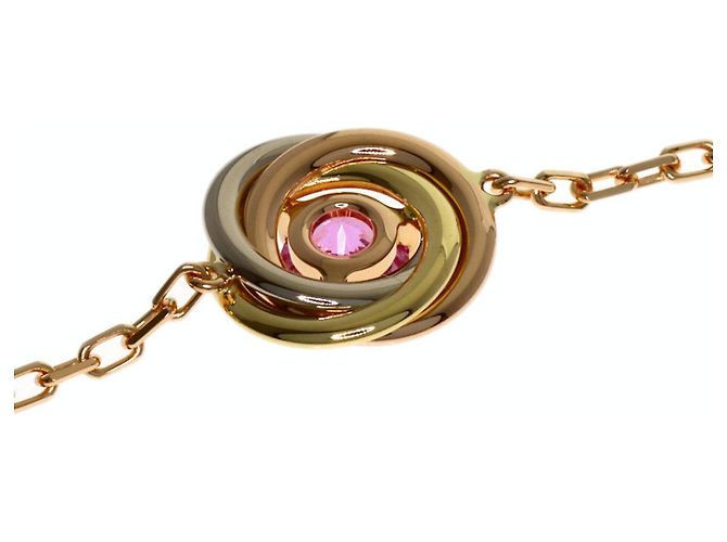 Bracciale Cartier Trinity Zaffiri Rosa - vista 3