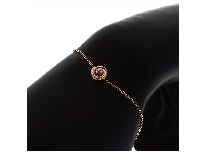 Bracciale Cartier Trinity Zaffiri Rosa - vista 6