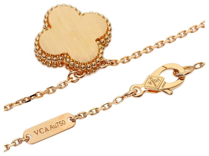 Van Cleef & Arpels Vintage Alhambra Rose Night Diamantenhalskette - Ansicht 2