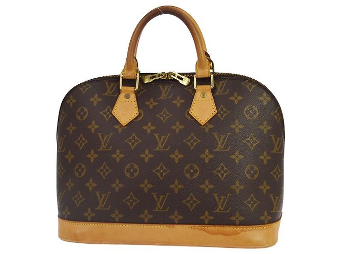 Louis Vuitton Alma Monogram Canvas PM Castaño - vista 2