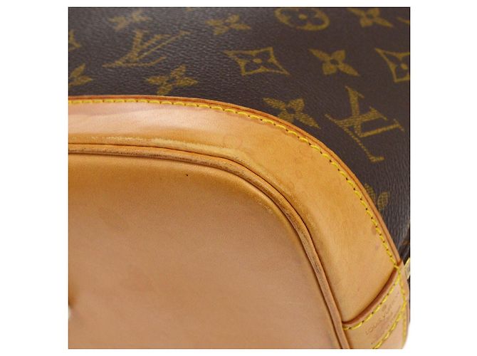 Louis Vuitton Alma Monogram Canvas PM Castaño - vista 4