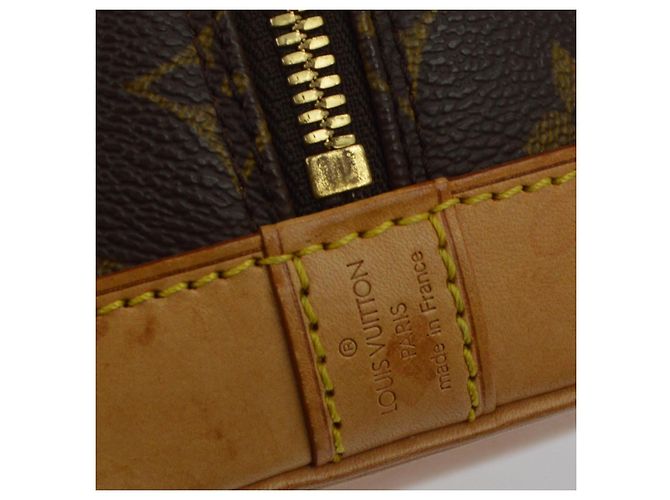 Louis Vuitton Alma Monogram Canvas PM Castaño - vista 7