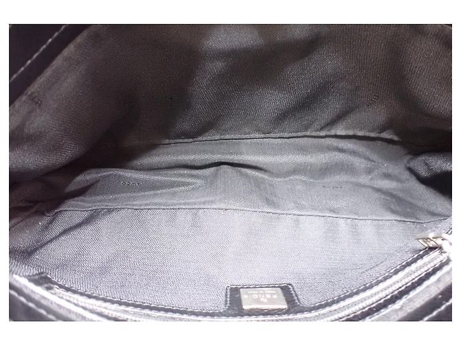 Fendi FENDI BAGUETTE SUEDE Camoscio nero medium - vista 7