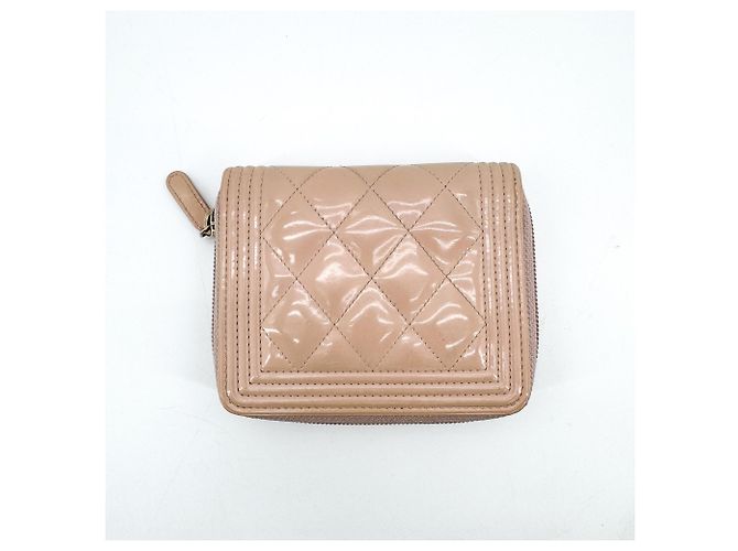 Chanel Boy Zip Around Quilted Patent Small Pink - Ansicht 2