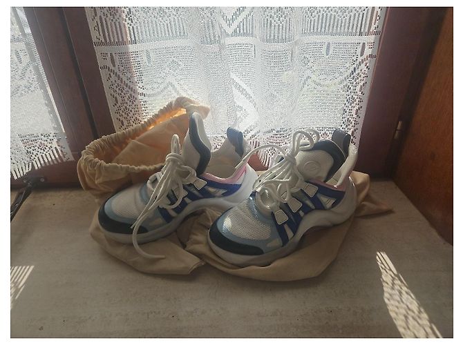 Louis Vuitton Archlight Sneaker Pink Weiß Blau Beige - Ansicht 2