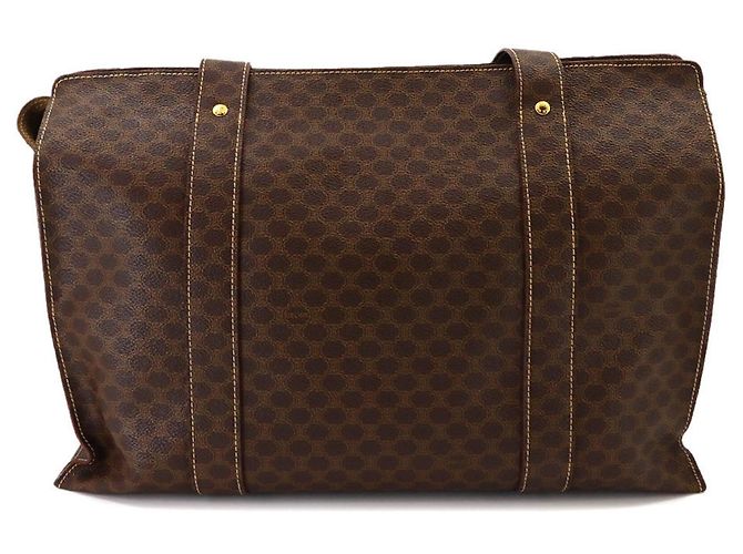 Céline Bolso Tote Celine Macadam de cuero marrón Castaño - vista 2