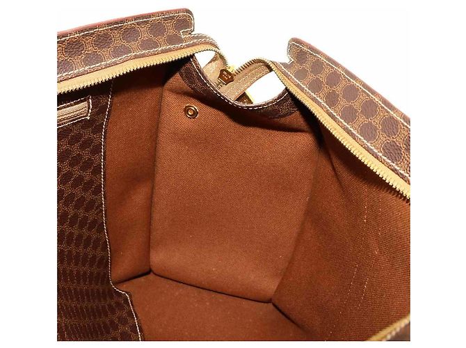 Céline Bolso Tote Celine Macadam de cuero marrón Castaño - vista 8