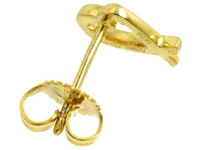 Autre Marque Orecchini a lobo Tiffany & Co. Loving Heart in oro giallo 18K - vista 4