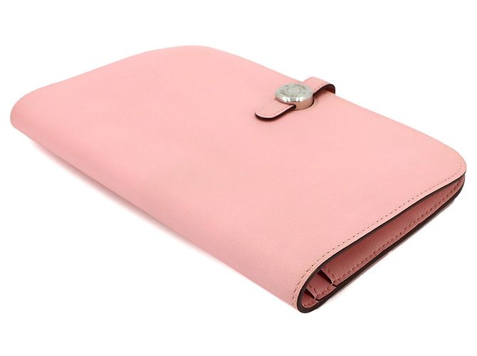 Hermès Hermes Dogon GM Bi-fold langes Portemonnaie Pink - Ansicht 4