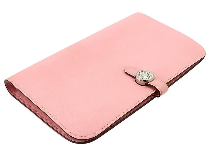 Hermès Hermes Dogon GM Bi-fold langes Portemonnaie Pink - Ansicht 5