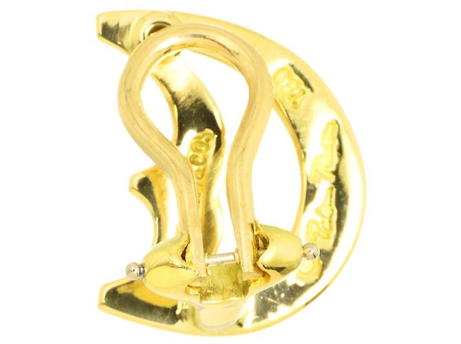 Autre Marque Orecchino a clip Crescent Moon di Tiffany & Co. in oro giallo 18K - vista 6