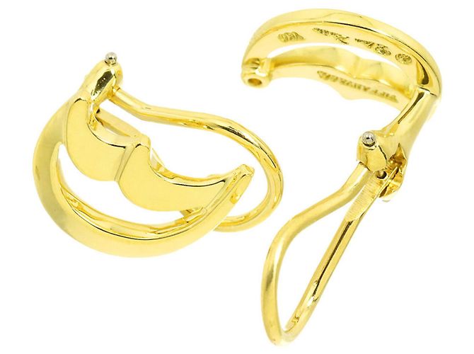 Autre Marque Tiffany & Co. Crescent Moon Clip-Ohrringe Gelb - Ansicht 4