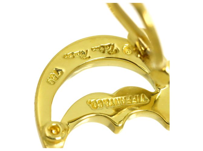 Autre Marque Tiffany & Co. Crescent Moon Clip-Ohrringe Gelb - Ansicht 5