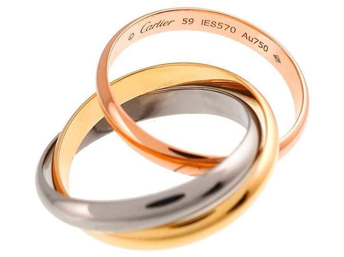 Cartier Trinity Ring Pink Weiß Gelb - Ansicht 3