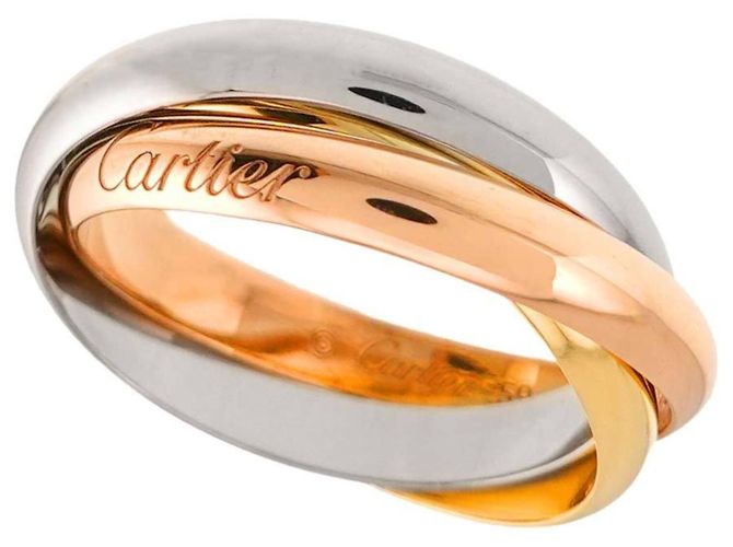 Cartier Trinity Ring Pink Weiß Gelb - Ansicht 4
