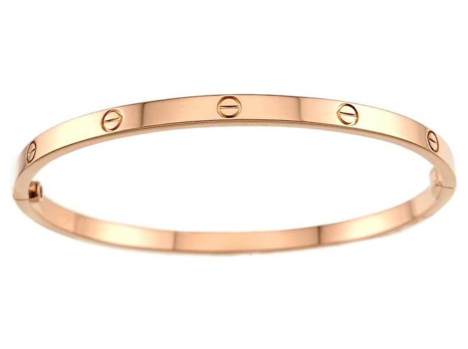 Bracciale Cartier Love Small SM #17 in oro rosa 18K - vista 2