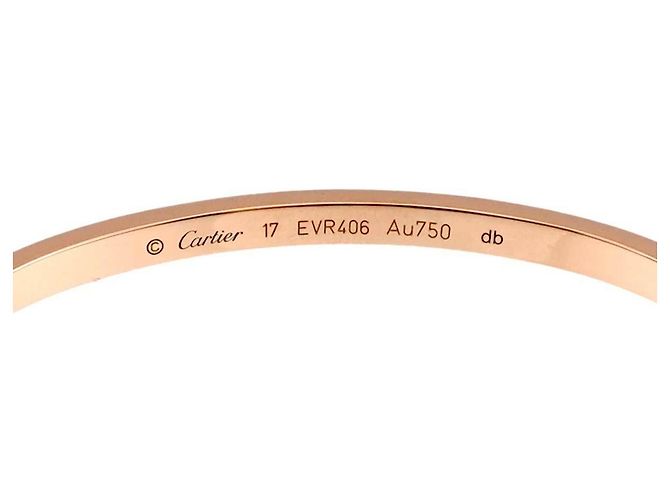 Bracciale Cartier Love Small SM #17 in oro rosa 18K - vista 5