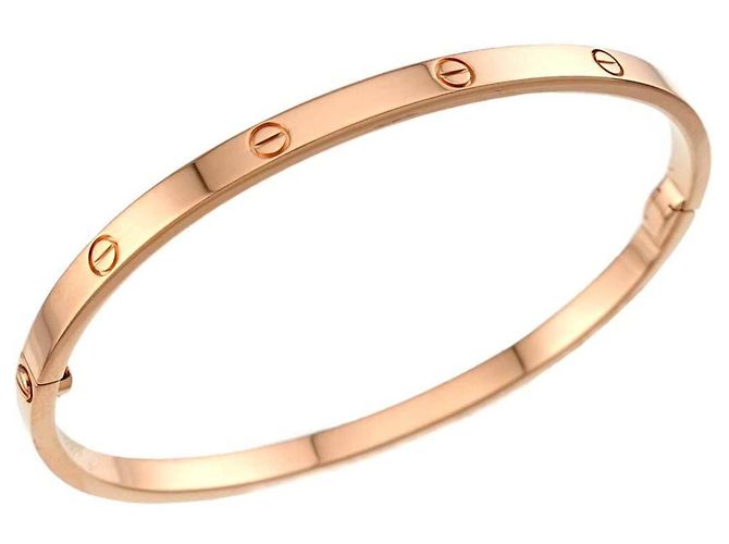 Bracciale Cartier Love Small SM #17 in oro rosa 18K - vista 7