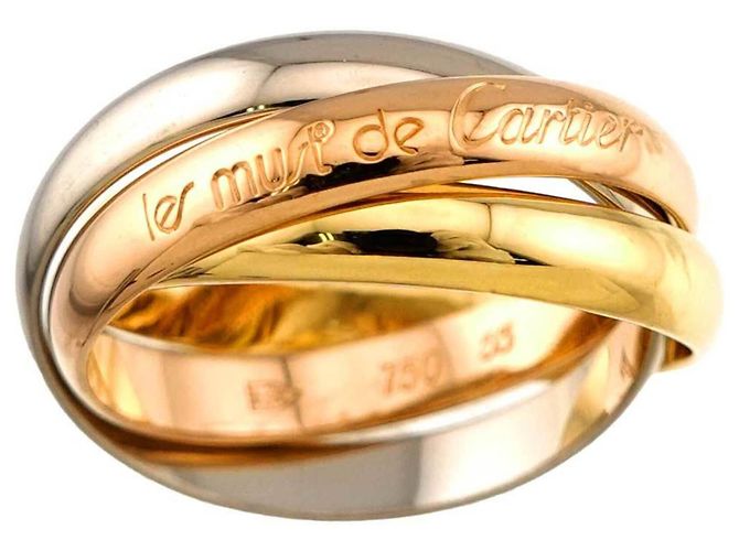 Cartier Trinity MM Ring Pink Weiß Gelb - Ansicht 2