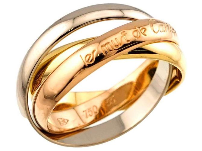 Cartier Trinity MM Ring Pink Weiß Gelb - Ansicht 5
