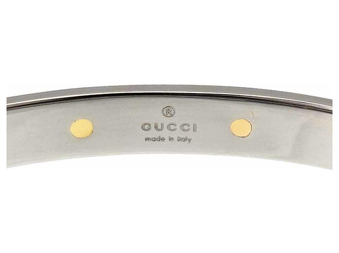Bangles Gucci G in oro giallo 18K e acciaio inossidabile - vista 4