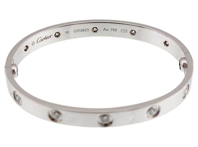 Bracciale Cartier Love in oro bianco 18K - vista 4