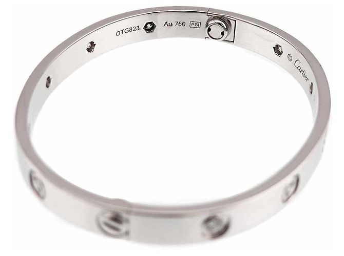 Bracciale Cartier Love in oro bianco 18K - vista 5