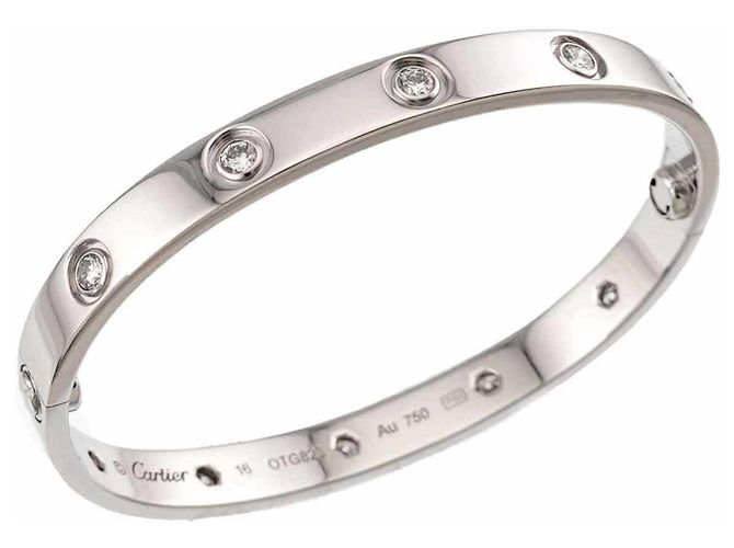 Bracciale Cartier Love in oro bianco 18K - vista 6