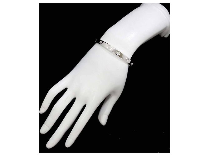Bracciale Cartier Love in oro bianco 18K - vista 7