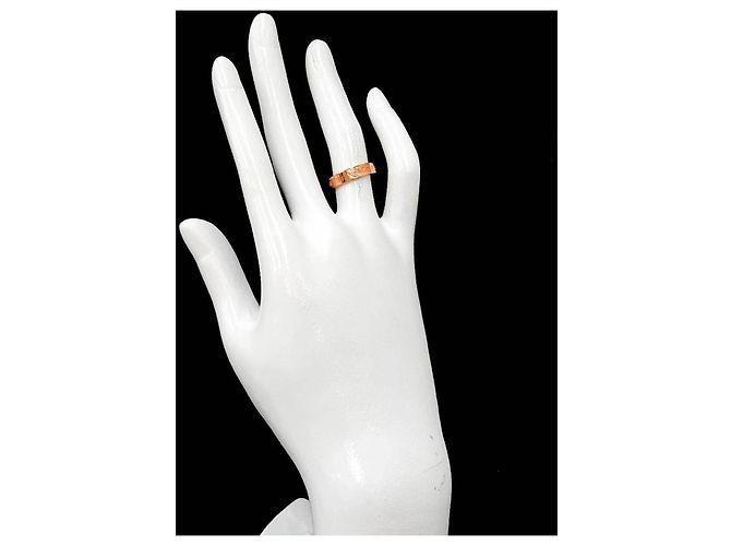 Autre Marque Tiffany & Co. Flacher Ring aus 18K Roségold mit Diamanten Pink - Ansicht 6