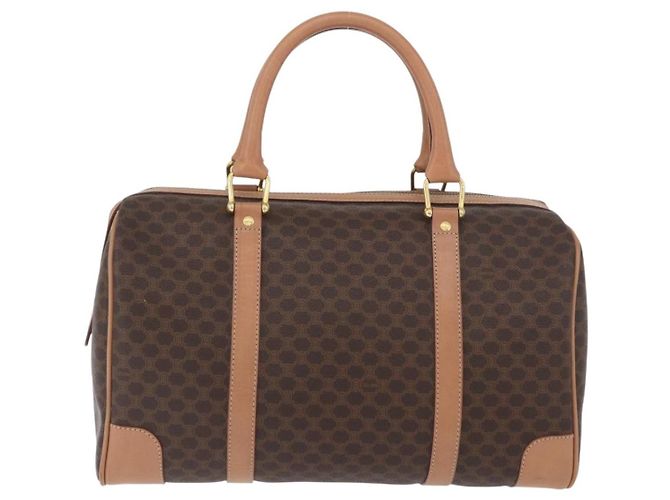 Céline Celine Vintage Duffle Macadam Coated Canvas Large Braun - Ansicht 2